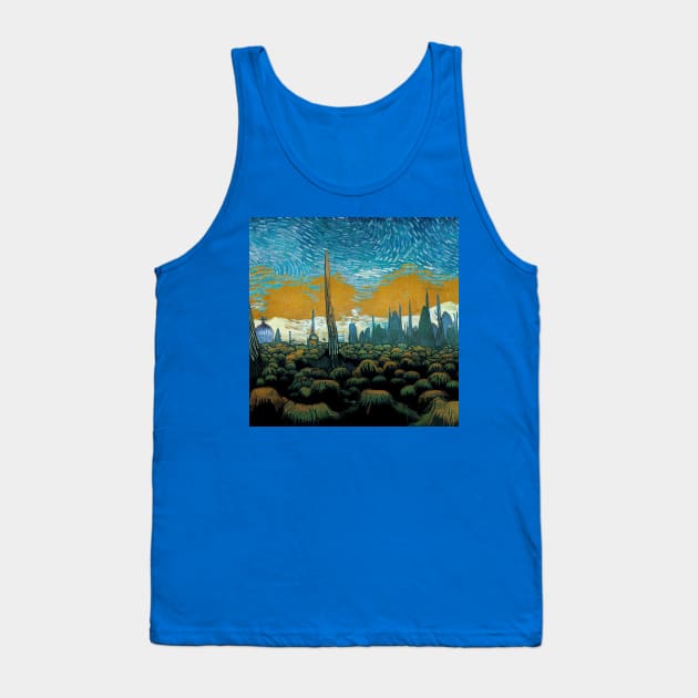 Starry Night in Kashyyyk Tank Top by Grassroots Green